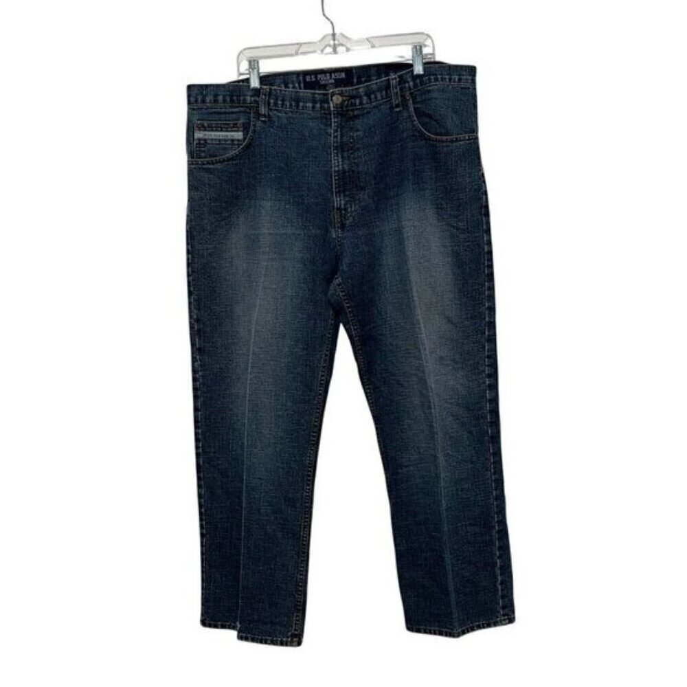 Vintage U.S. Polo Assn. Mens Denim Jeans Dark Wash Size 40x30 Relaxed Fit Classi